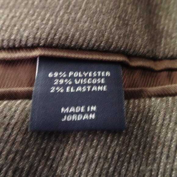 Hart Schaffner Marx Sport Jacket Men's 44R Size L Brown Executive Academia Prof - Picture 12 of 14